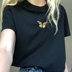 brandy melville butterfly top